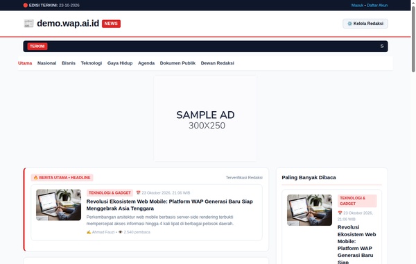 Rilis Fitur Baru: Suite Tag Portal Berita & Manajemen Redaksi Modern Multi-Tenant